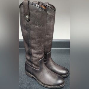 Frye Dark Brown Leather Boots
